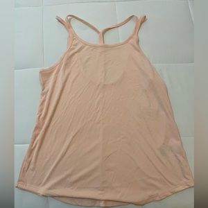 Nike yoga peach tank large NWT